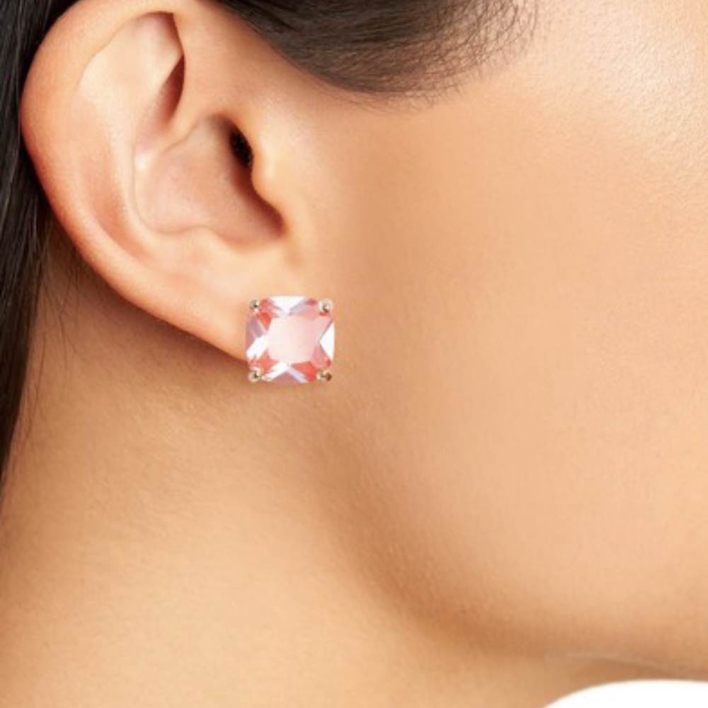 Kate Spade Orange Enamel Mini Small Square Studs